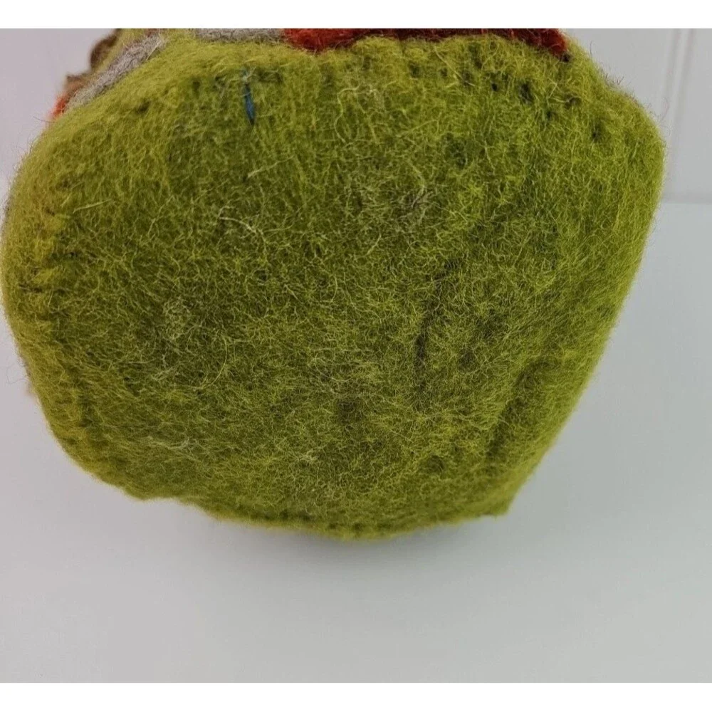 Wild Woolies Felted Wool Birdhouse Forest House Green 10 In Natural Materials
